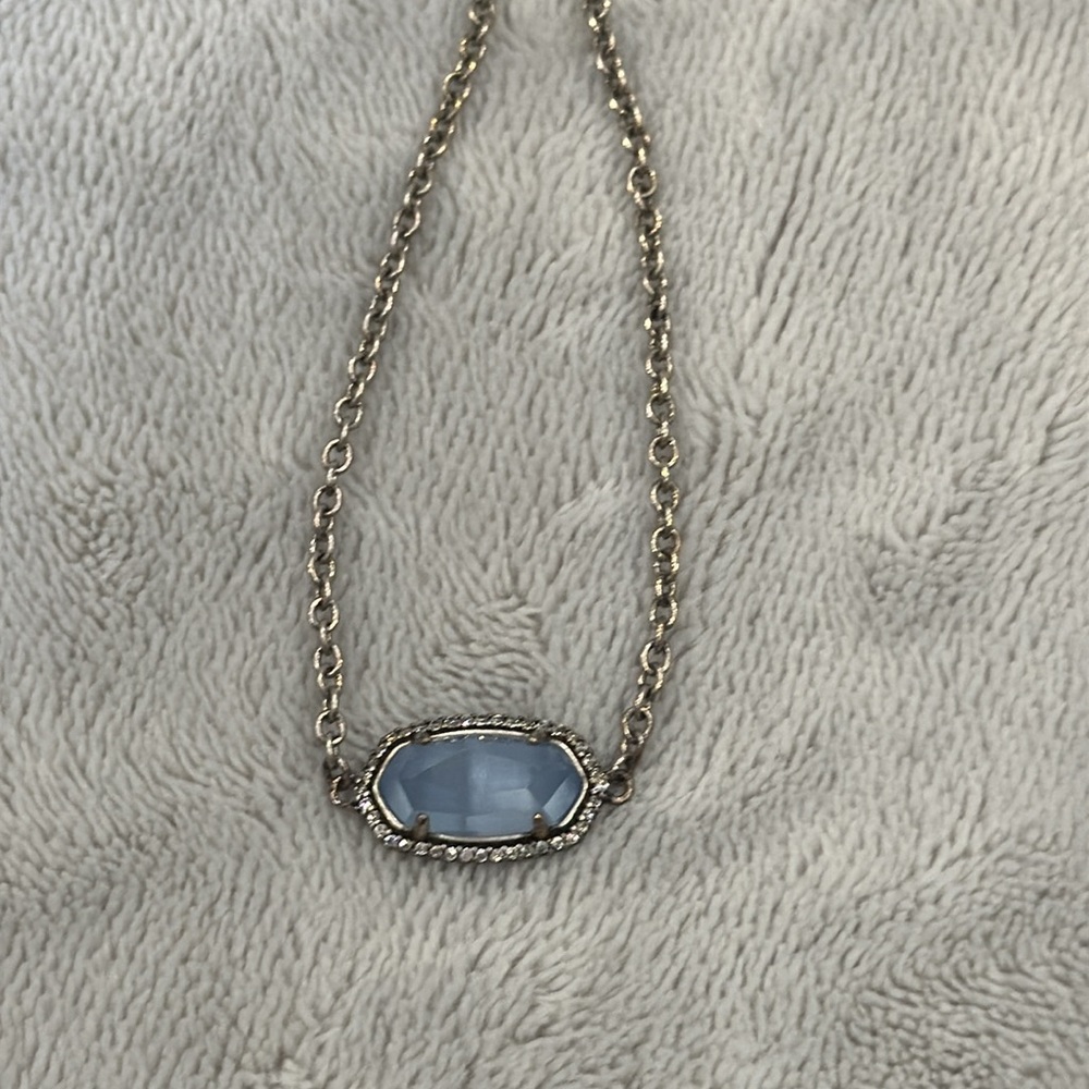 Kendra Scott Silver Bracelet with Blue Stone
